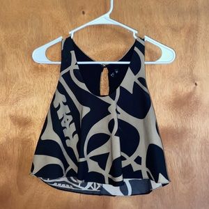 Flowy Printed Crop Top